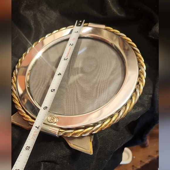 RARE VINTAGE GUCCI  HEAVY‎ PICTURE FRAME  Round - Picture 8 of 9